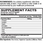 Vitalzym original hybrid Supplement Facts - Systemic and digestive formula dietary supplement